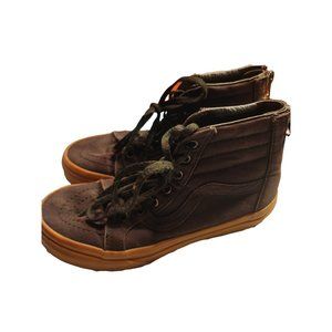 Vans Kids Skateboard Sk8 Back Zip High Top Sneakers Shoes Black Unisex Size‎ 2.0